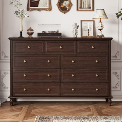Buffet d'entrée simple en bois de style rétro 57,5 po