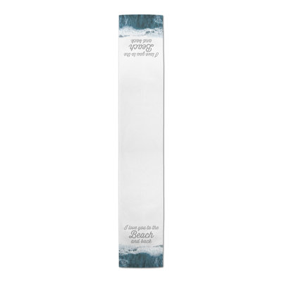 Wave Beach And Back Coral Table Runner