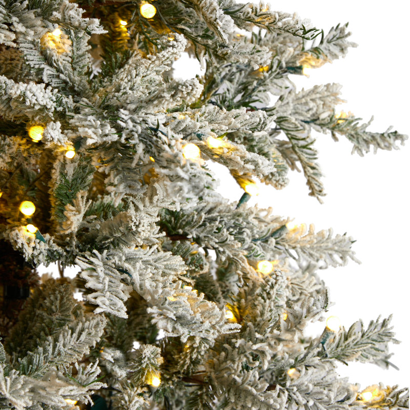 Lighted Artificial Christmas Tree, 9.5' H