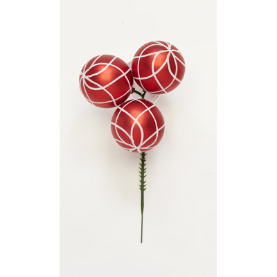 Painted Plastic Ball x3 on Pick