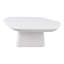 Table basse à piédestal en céramique Durand de 37 po avec surface anti-dégâts-128516589