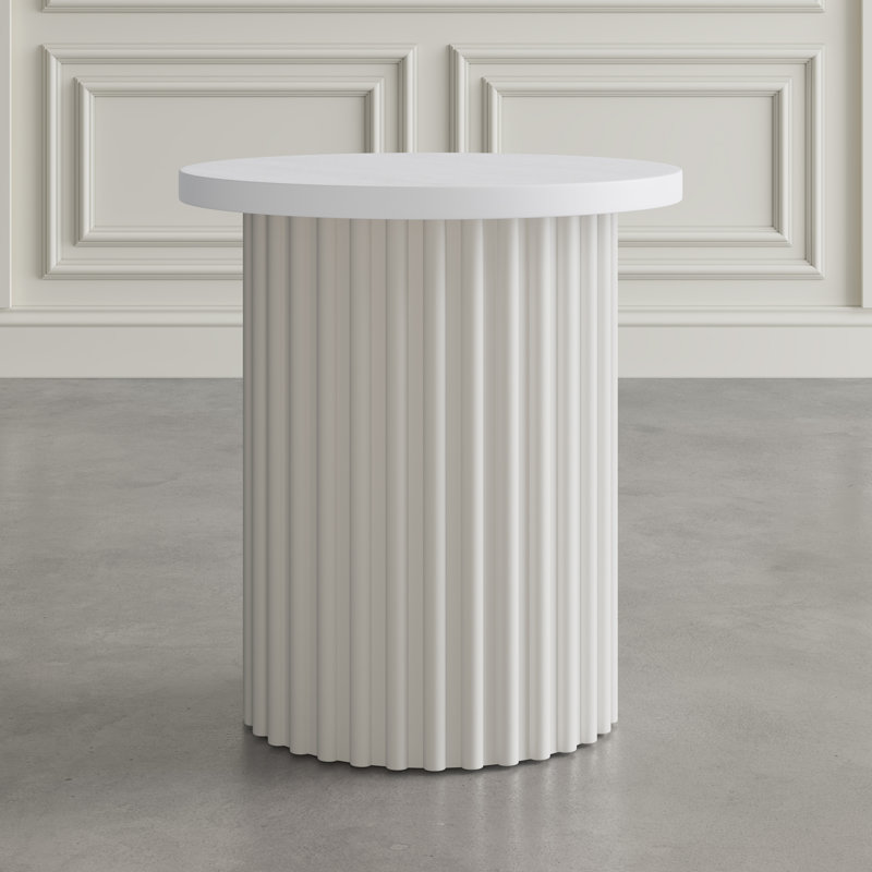Table de bout Tannen, Blanc