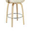 Daxton Mid-Century Swivel Bar & Counter Stool With Curved Back, Upholstered Seat, And Wood Frame-114210791-114210796-114210794
