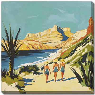 Oasis Shores II Canvas Wall Art