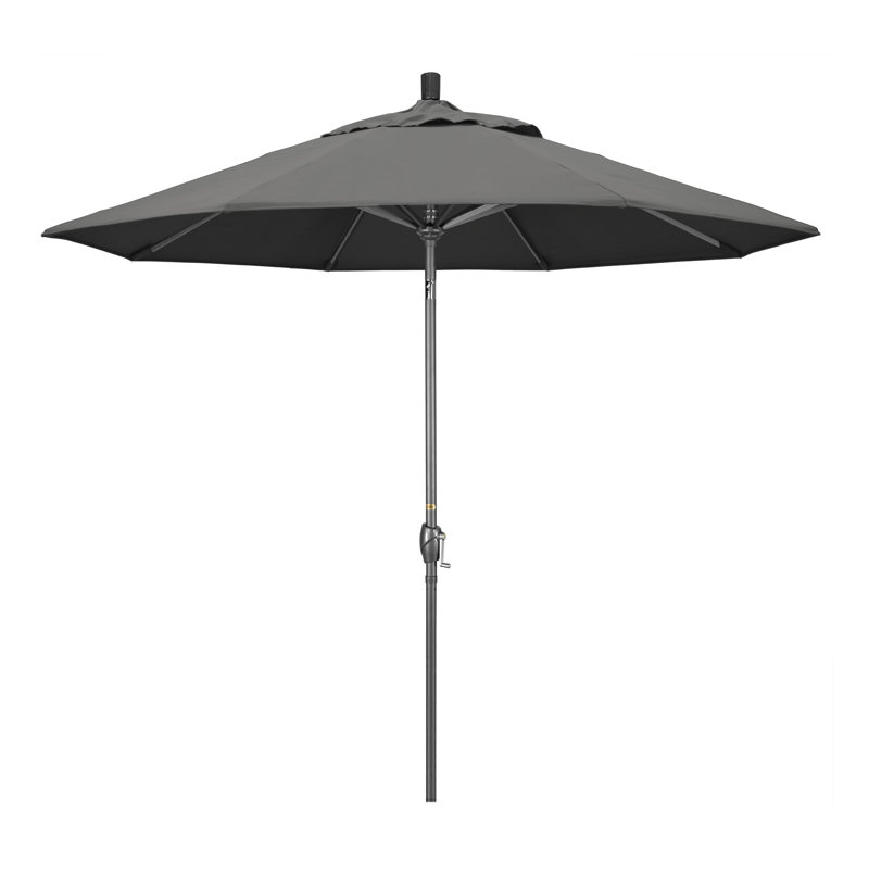 Parasol de marché 9 pi Ayomipo, Toile gris anthracite Sunbrella®