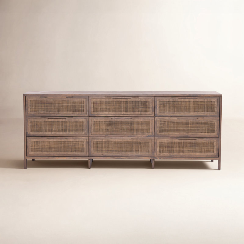 Sydney 9 - Drawer Dresser, Brown Wash