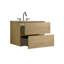 Meuble-lavabo 24 po en chêne naturel - lavabo en céramique, armoire moderne silencieuse 24 po, tiroir à singularité-2132571091