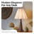 Modern Simple Rustic Table Lamp Nightstand Light with Wood Metal Base Use E26 Bulb For Bedroom Livingroom Home Deco (Bulb Not Include)-119623912