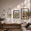 Tuscan Hillside Village Rustic - Framed Print-321850484-321850485