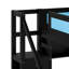 Base de lit de jeu compacte avec port USB intégré, bureau, garde-robe et DEL-1564413085