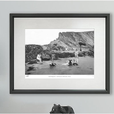Newquay, Crigga Rocks 1925 - Single Picture Frame Print