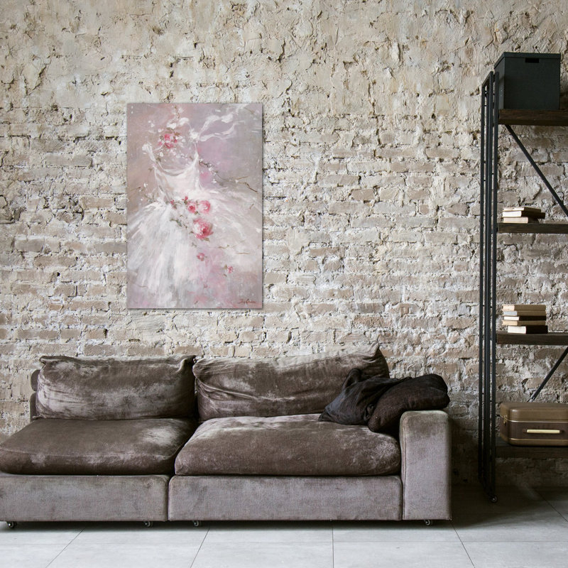 « automne danse », peinture sur toile tendue, H 12 po x l 8 po x P 0,75 po