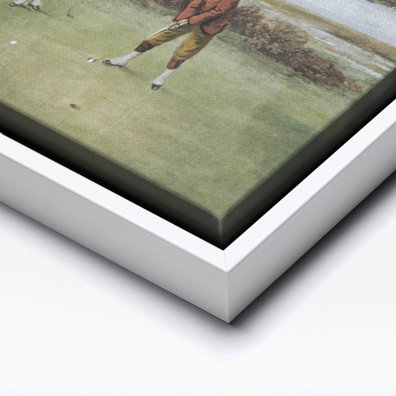 Le green, Canvas, White Framed, 11"H x 14"W