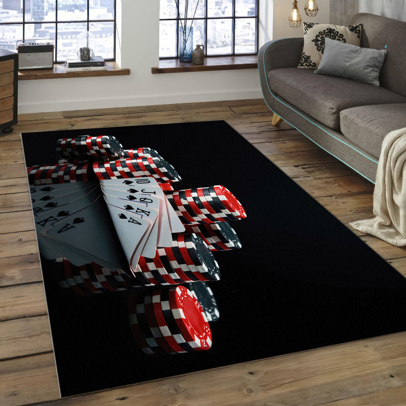 Soft Pile Printed Rug in Vibrant Floral Design Perfect for Adding a Touch of Nature to Your Living Space