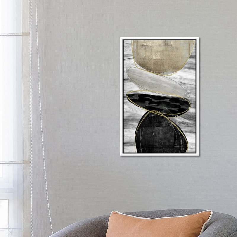 Stagger by Nikki Chu - Print on Canvas, White Framed Canvas, 66.04 cm H x 45.72 cm W