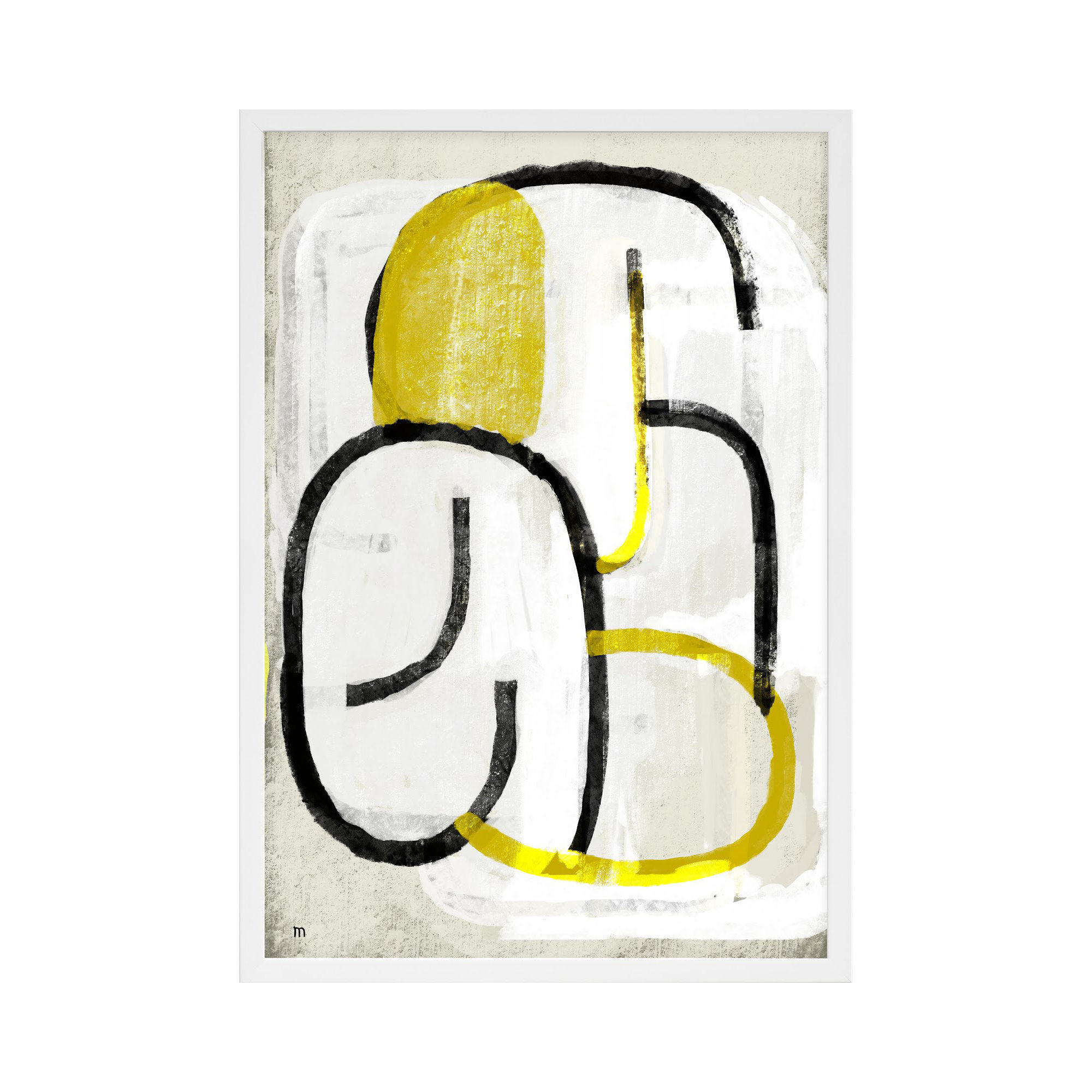 Somewhere by Studiom, White, 50" H x 35" W x 1.25" D