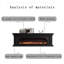Black Solid  Wood TV Cabinet Fireplace-117598203-117598204