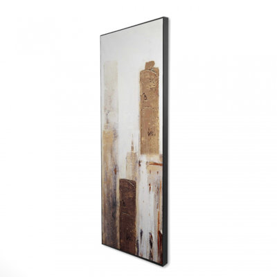 «Abstract Earthy Tones City» sur toile