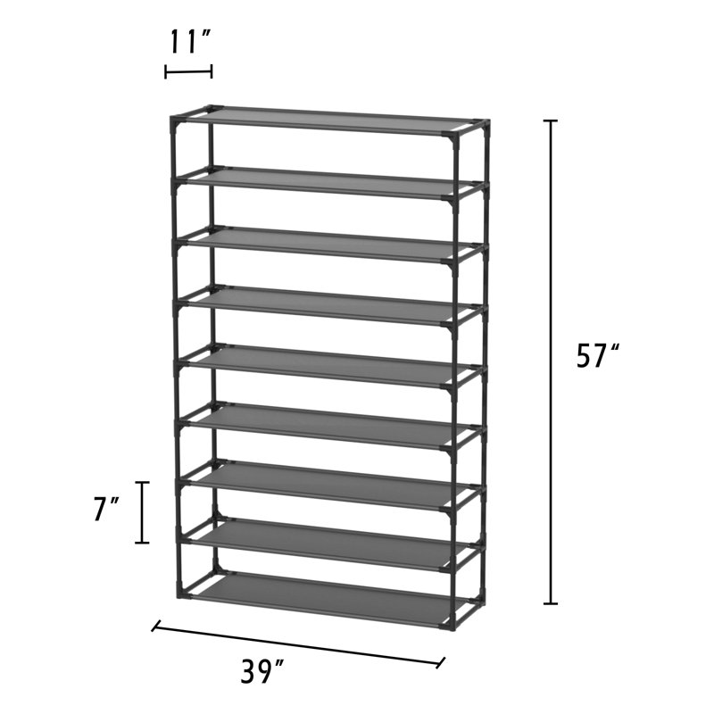 90 Pair Stackable Shoe Rack