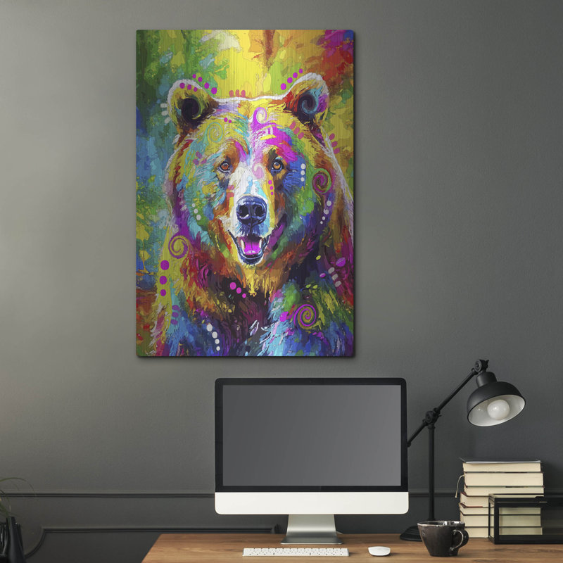 «The Majestic Grizzly» par Dean Russo, H 36 po x l 24 po