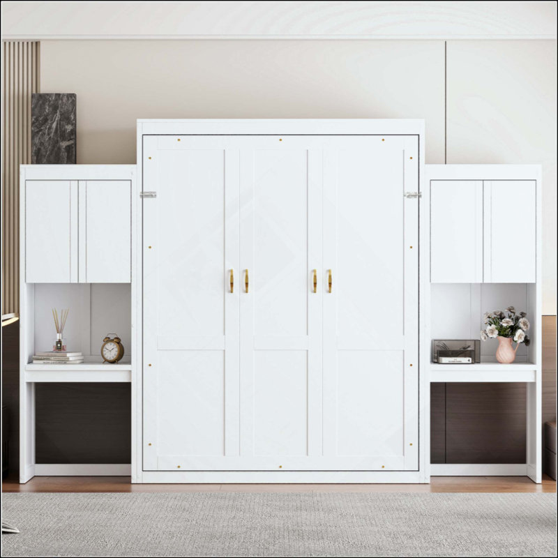 Murphy Bed With Desk, Vanity And Cabinets