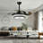 Smart Bluetooth Ceiling Fan With Dimmable Rgb Light And Music Speaker