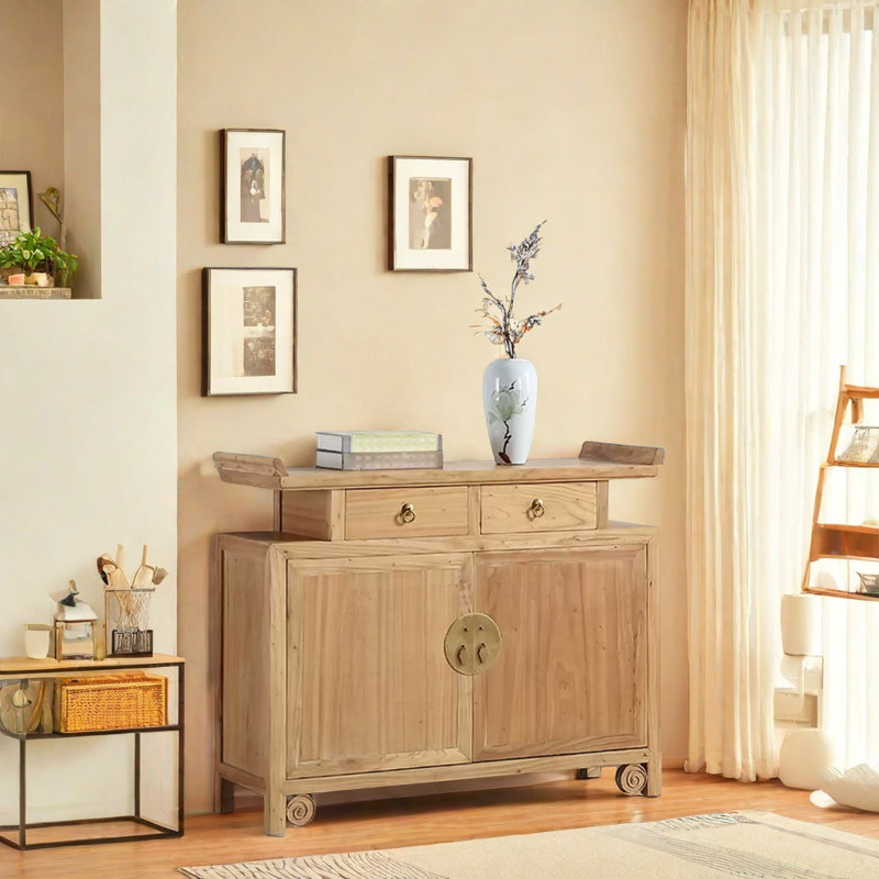 Nouvelle armoire d'appoint Zen chinois, Noyer