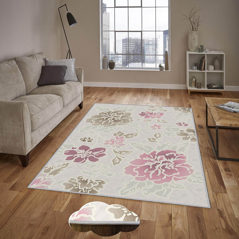 Luxurious 3D Printed Area Carpet, 5.9 x 9.2 Feet | 1% Polyester, .3 in Pile Height, 65 g/m² | Antibacterial & Non-Slip Underside, Machine Washable for Easy Care | Perfect for Living Room, Bedroom, or Office Décor
