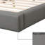 Lit rembourré gris élégant - choix de chambre idéal-1270377648