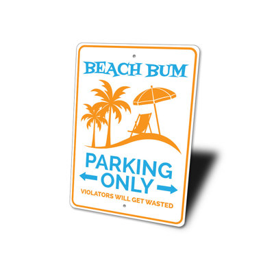 Plaque de plage en aluminium