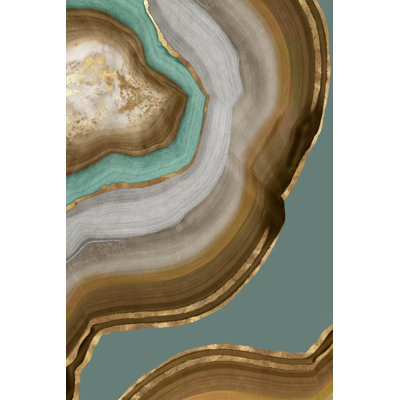Agate Earth Tones II - impression sur toile tendue