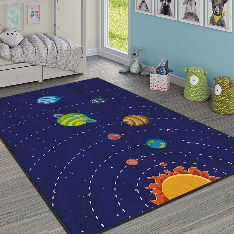 Tapis luxueux, 100% polyester, 70,9 po x 110,2 po | Éponge stratifiée anti-dérapante 740 g / m² pour le confort | Antibactérien, facile à nettoyer, lavable à la machine | Parfait pour le salon et la chambre à coucher