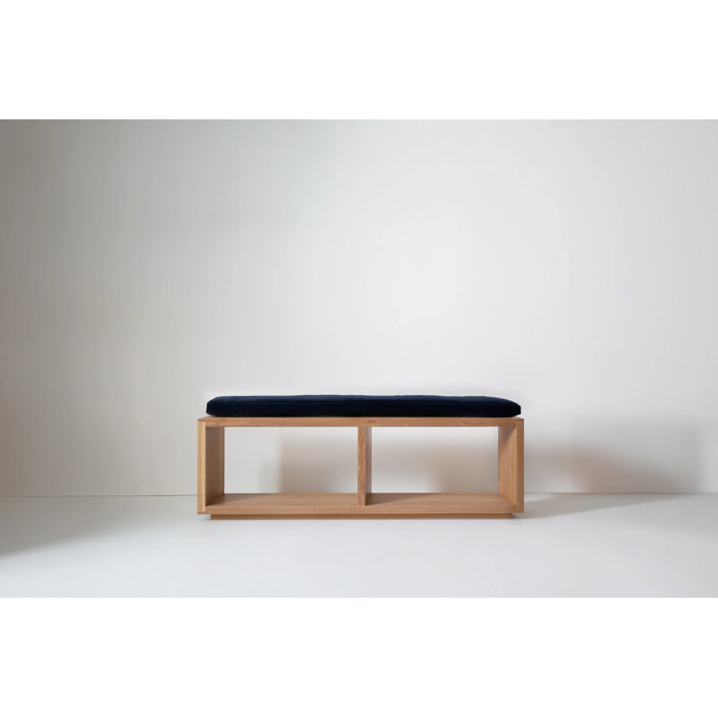 Cube + Void Bench Cushion, Ink