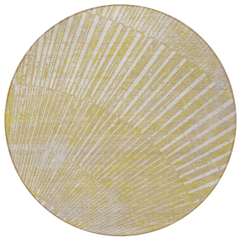 Tapis extérieur rond antidérapant 8 po