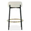 Tabouret Beesan Boucle sans dossier avec pieds en métal (ensemble de 2)-414405272-414405273