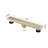 12 Inches Linear Shower Drain, Included Hair Strainer And Leveling Feet-122460855