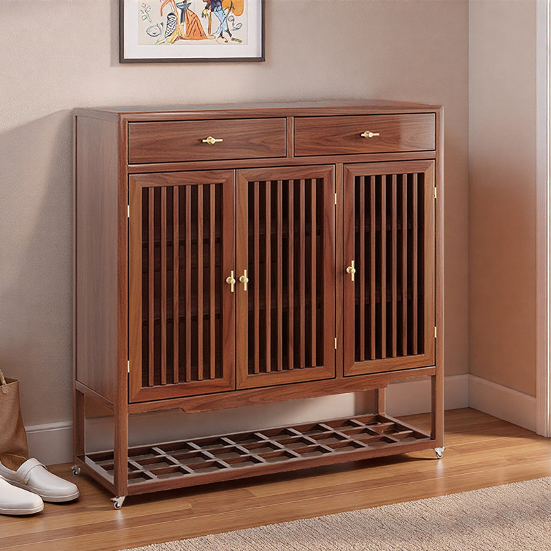 Armoire à chaussures mobile de style chinois