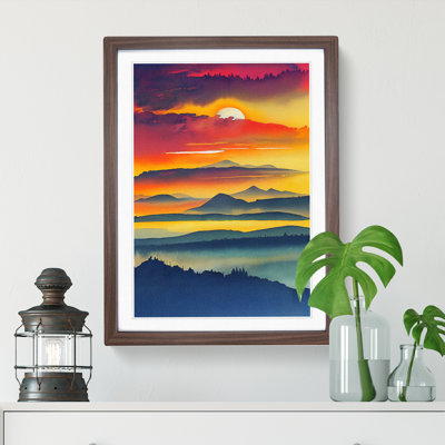 Sunset Mountain No.4 - Wall Art