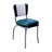 Retro Home Upholstered Channel Back Dining Chair-10955922