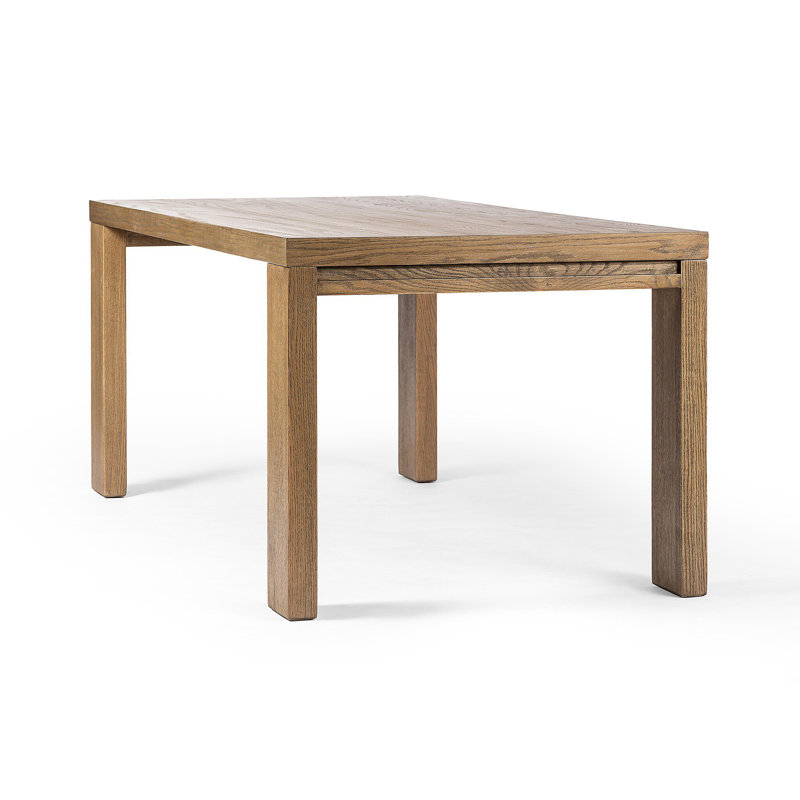 Millie Dining Table, Drifted Oak Solid, 30" H x 72" L x 96" W