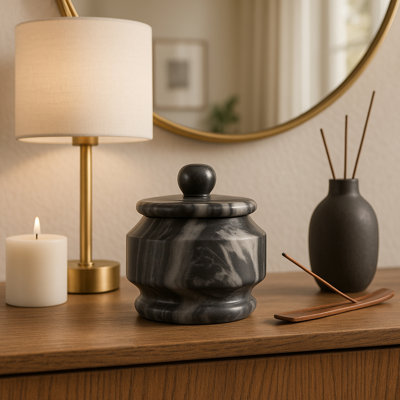 Pot décoratif en marbre sculpté pour la décoration intérieure