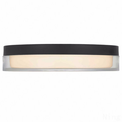 12-Inch Black Inegrated Led Flush Mount