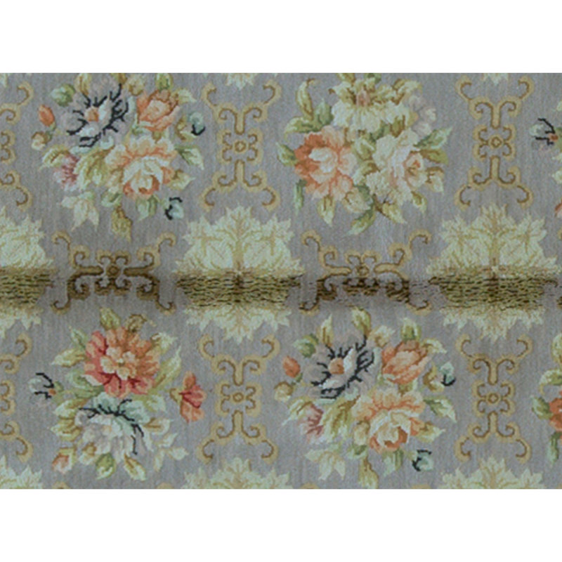 Hand Knotted Area Rug in Gray