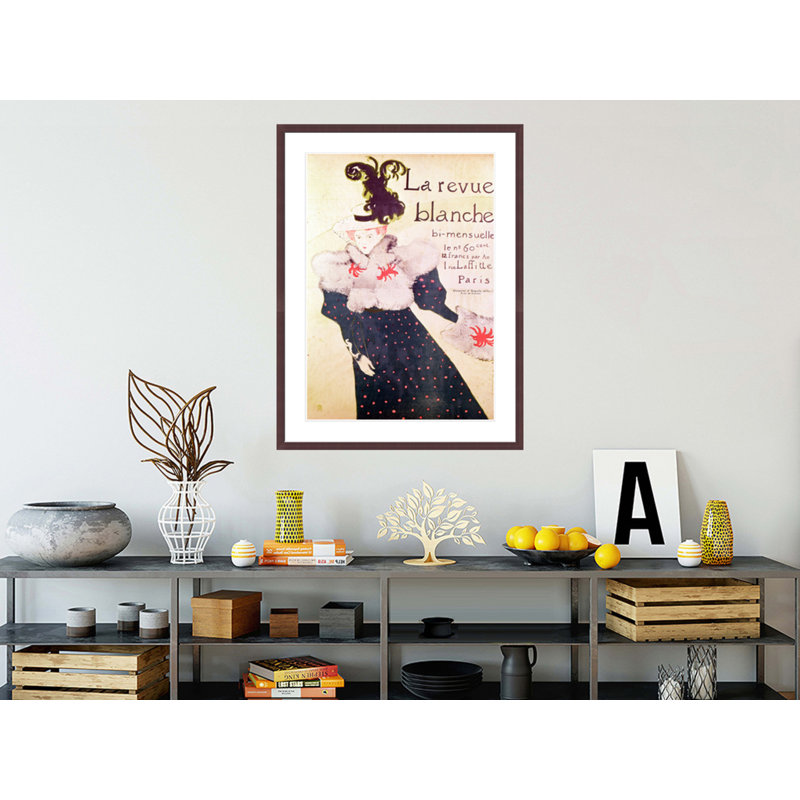 «La revue blanche» par Henri de Toulouse-Lautrec, impression giclée sur cadre, H 41,5 po x l 31,4 po