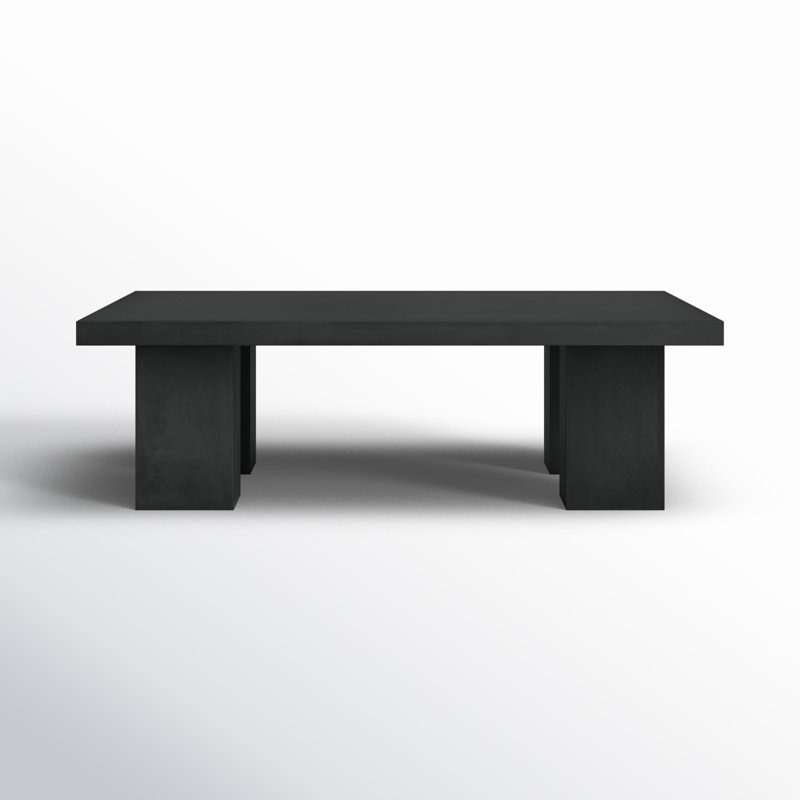 Maximus Coffee Table, Black, 16" H x 53" L x 35" W