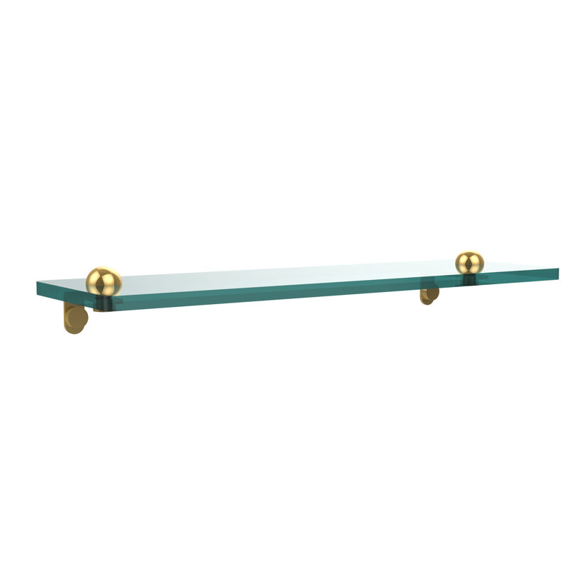 Tablette à support Gober, 16", Laiton poli