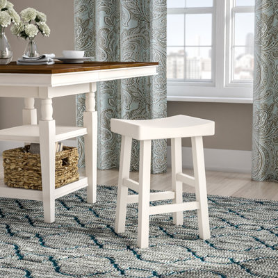 Christensen Solid Wood Bar Stool with Solid Wood Frame