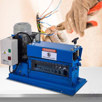 Dénudeur de câble 18 AWG - 1 po de diamètre, machine à dénuder portable 11 canaux 10 pales, outil de dénudage automatique 75 pi / minute, pour le recyclage du fil de cuivre