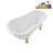 53.1'' x 25.6'' Freestanding Soaking Acrylic Bathtub-72770251-76285533