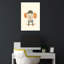 Cute Elephant Skater Playful Whimsical Contemporary Elephant Wall Art Print 1 Piece Wrapped Canvas Wall Art-448412607